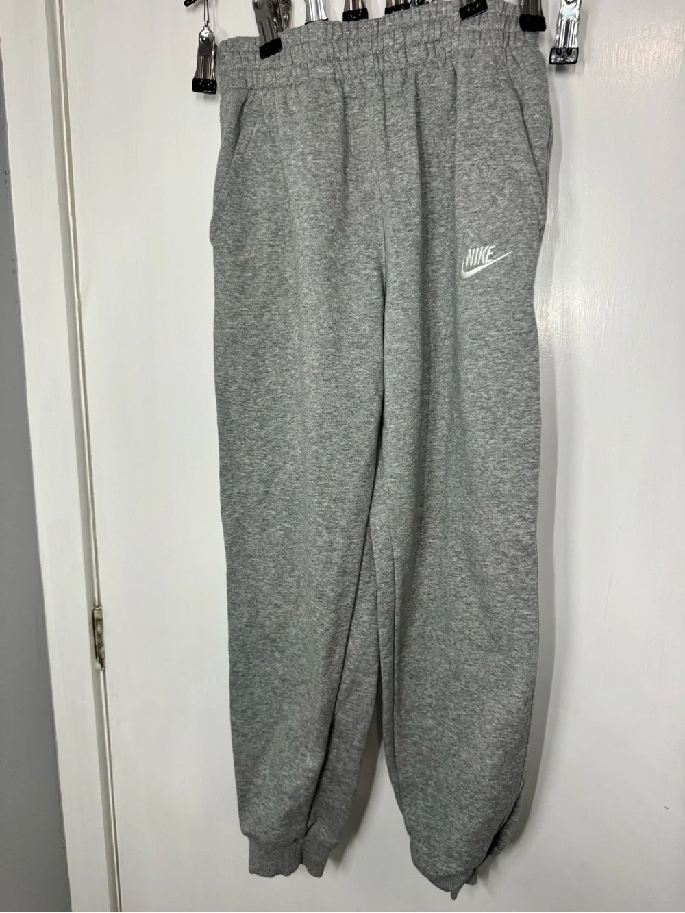 Nike Youth Heather Gray Fleece Joggers